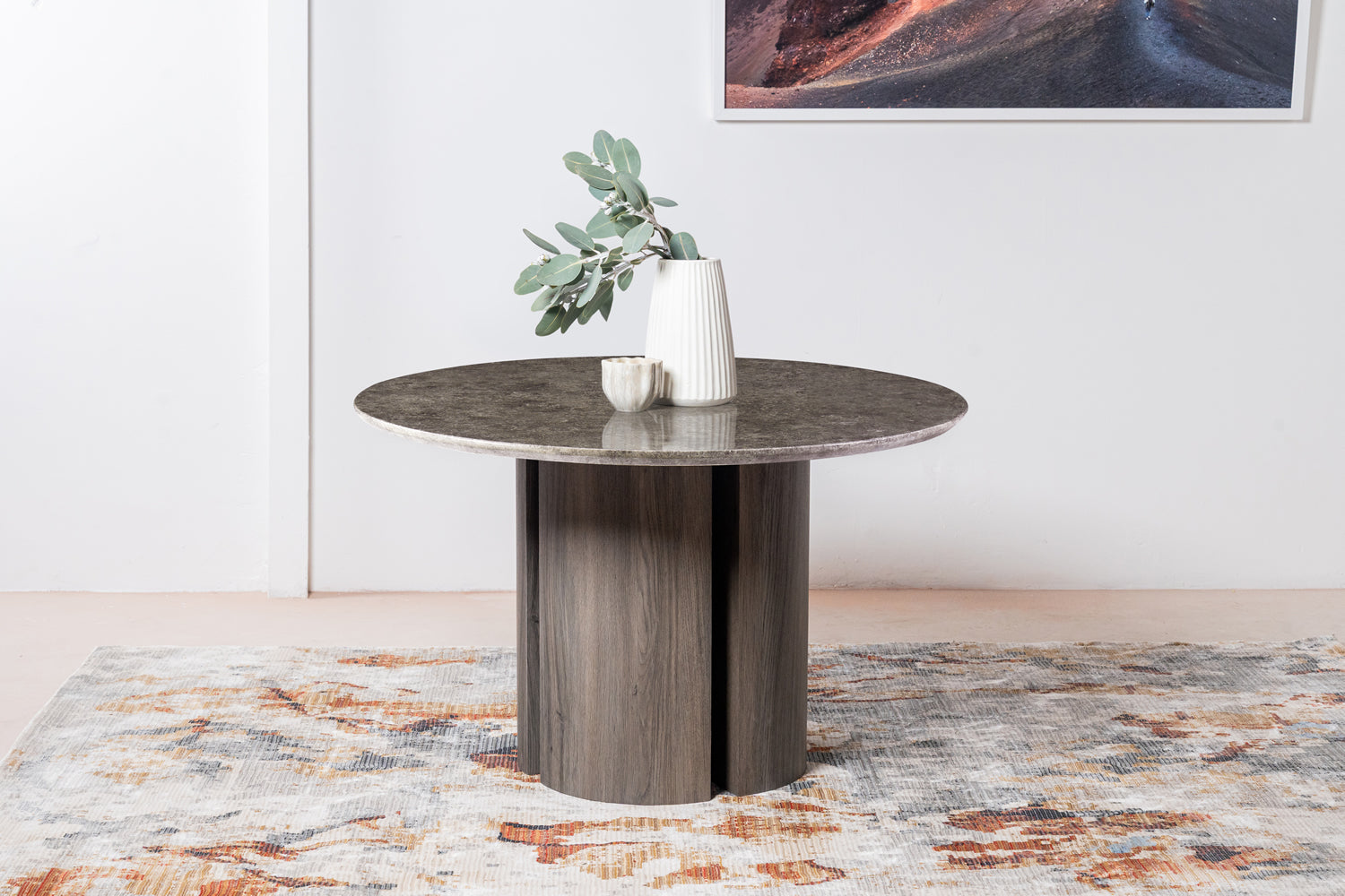 Corfu Dining Table - Grey Marble