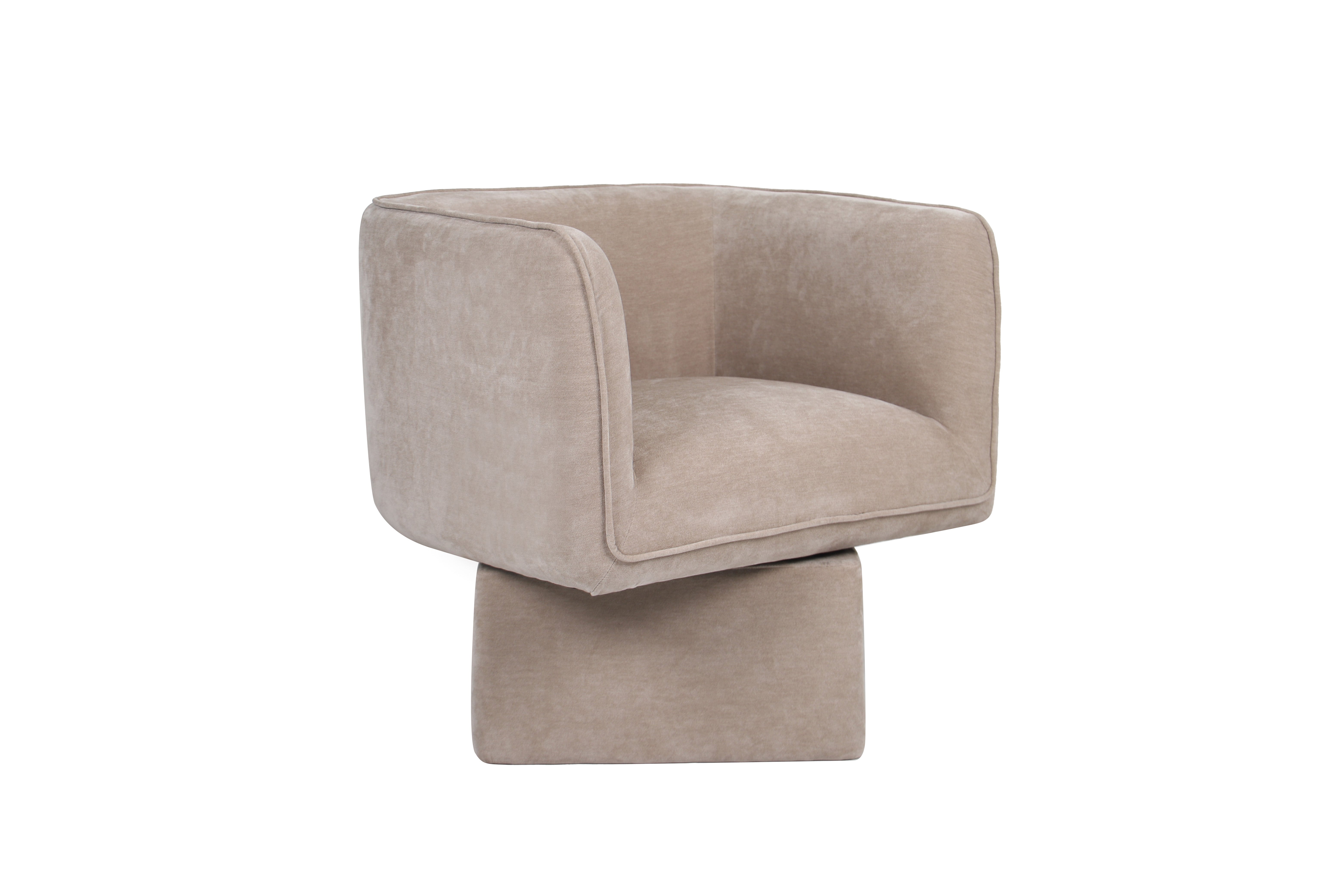 Chloe Swivel Occasional Chair - Latte