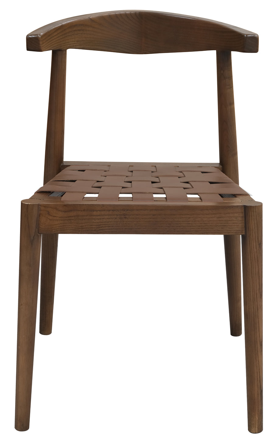 Elliot Leather Dining Chair - Walnut