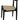 Arden Solid Oak Dining Chair with Loom - Black