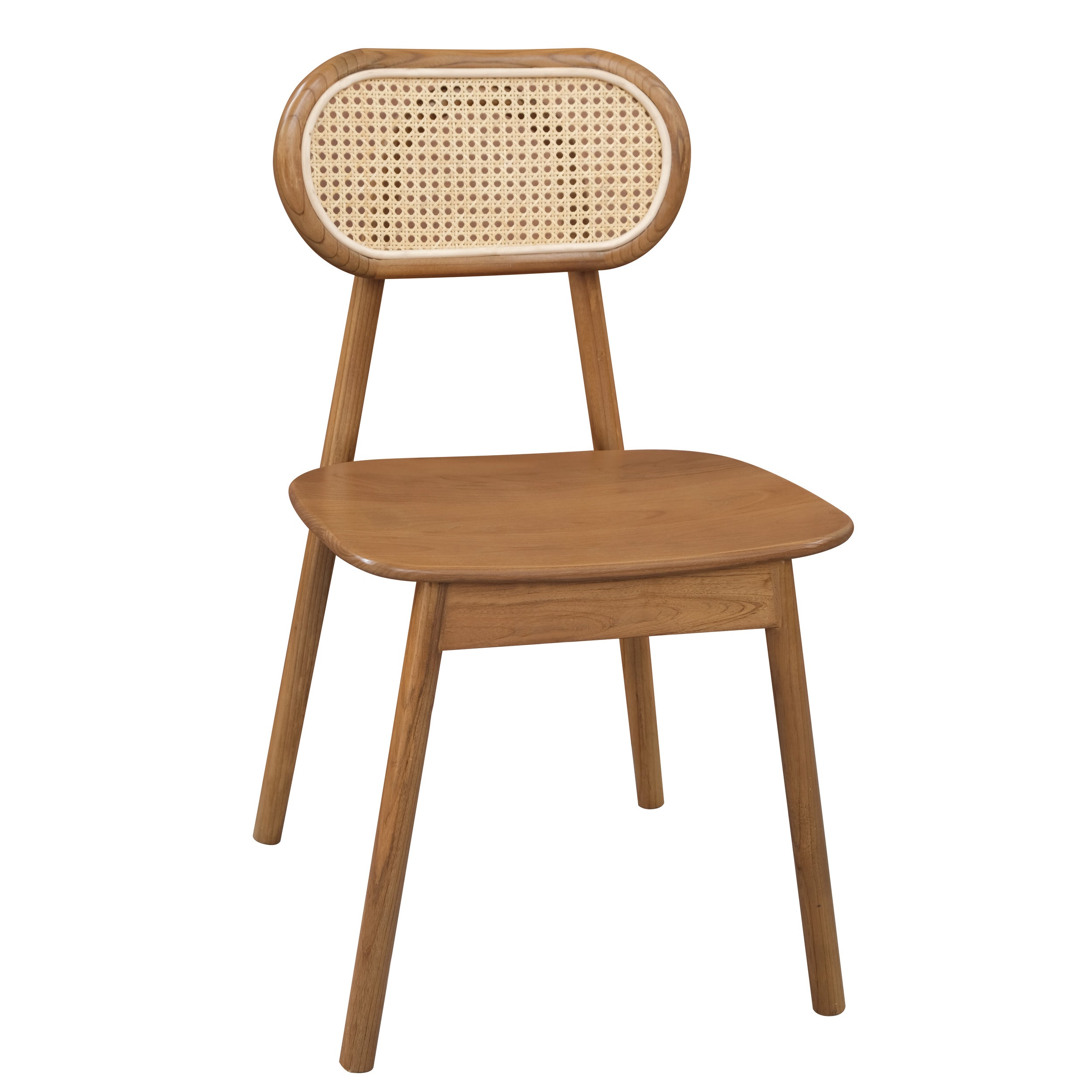 Kelly Rattan Dining Chair - Almond