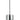 Pendant ES Smokey Black 2 X Glass Ellipse W/Chrome OD 120mm