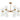 Pendant ES X 12 Opal 2Xglass Ellipse Brass W/6 Arms OD 650mm Round Base