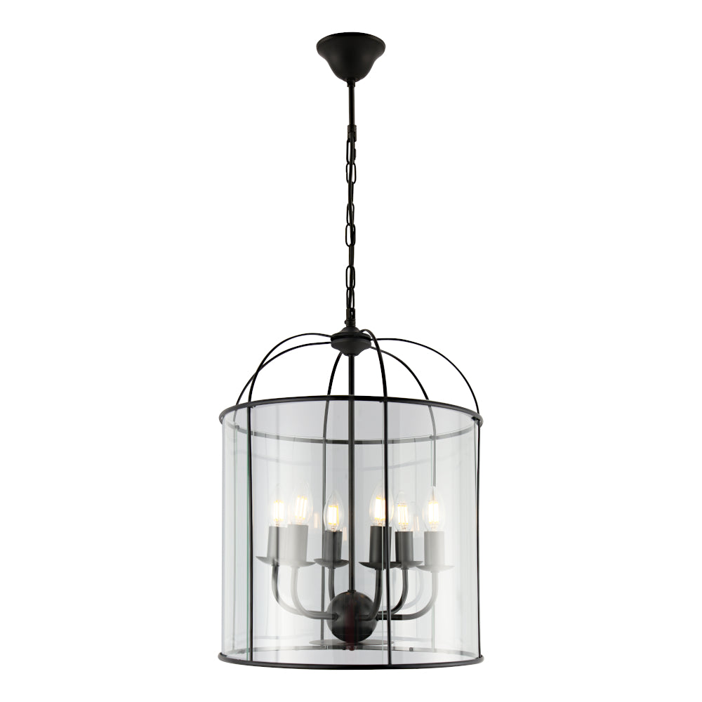 Caitlin 6 Light Pendant - Black