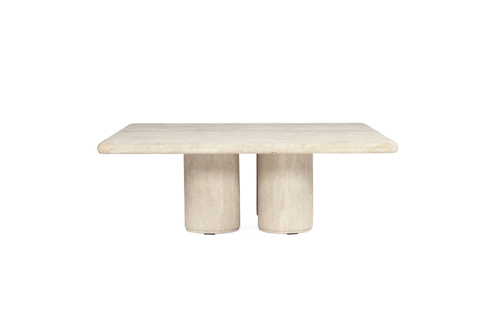 Geo Travertine Square Coffee Table 100cm