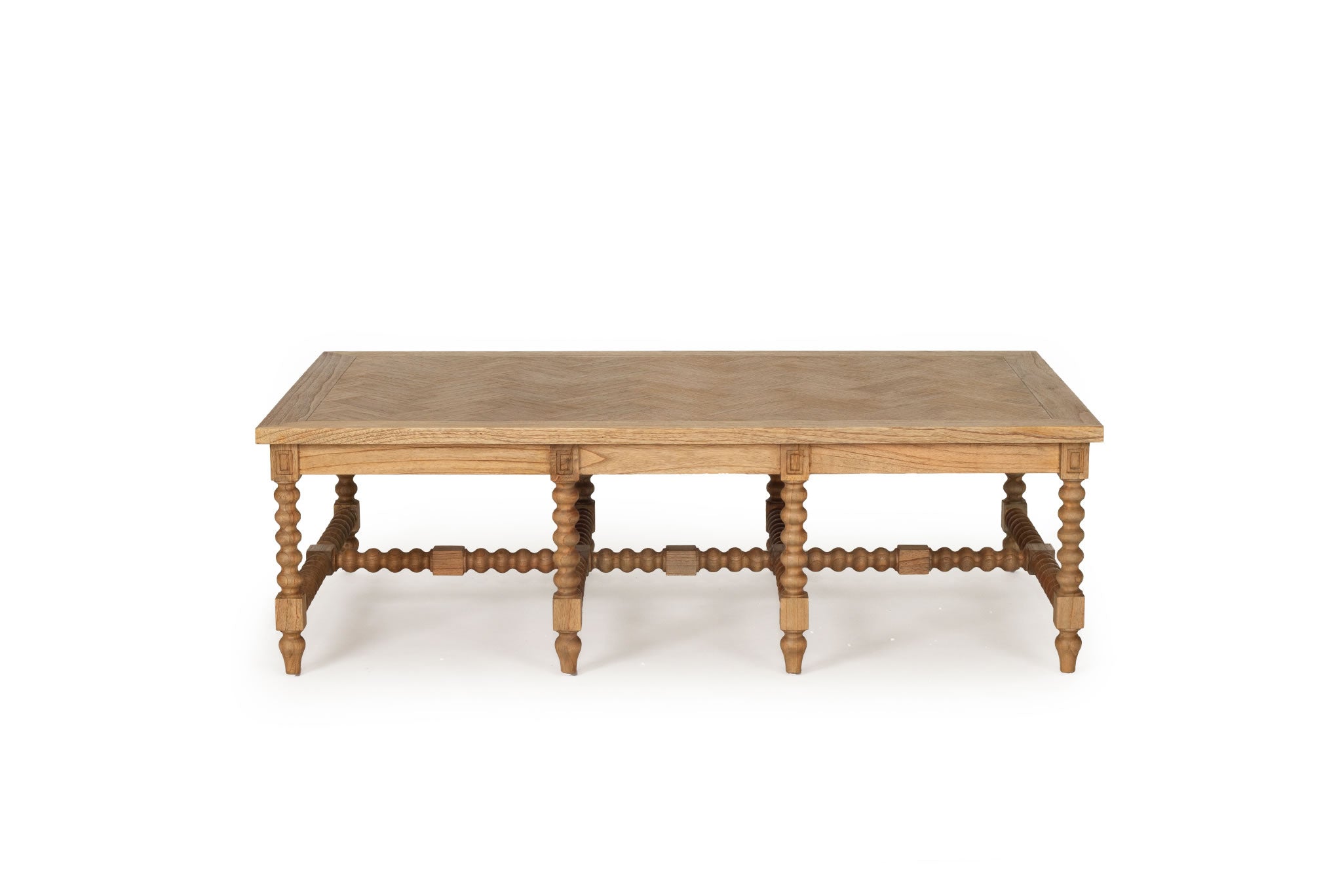 Stradbroke Bobbin Coffee Table - Herringbone top