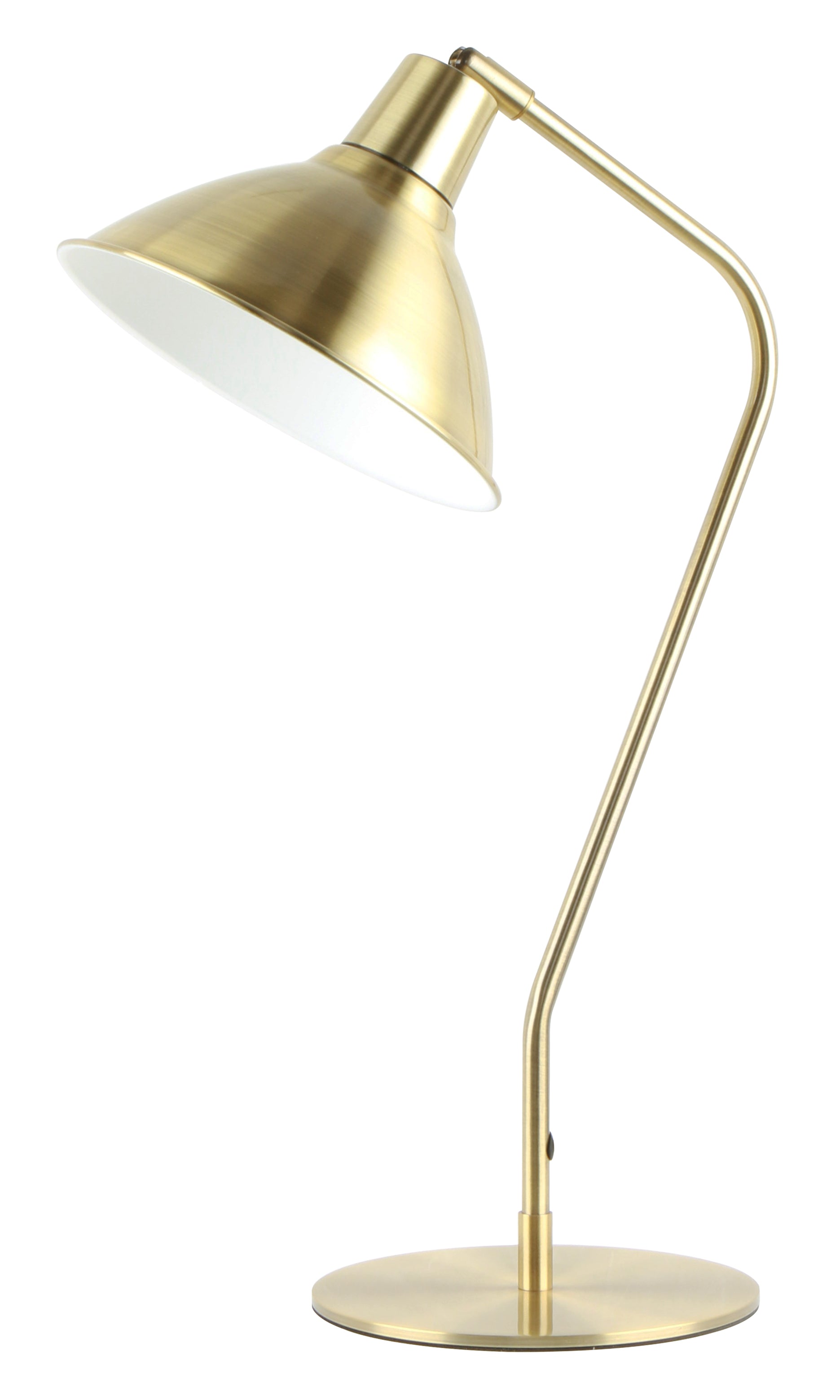 Table ES Cone Ant Brass Shade & Body OD 203mm (Shade) Adjustable Head