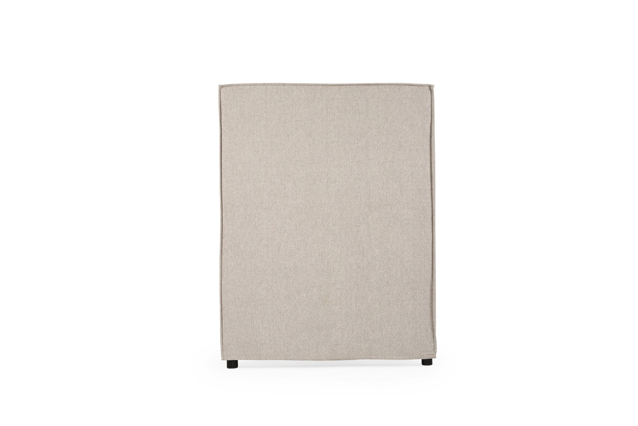 Harvey Upholstered Single Bedhead - Light Grey
