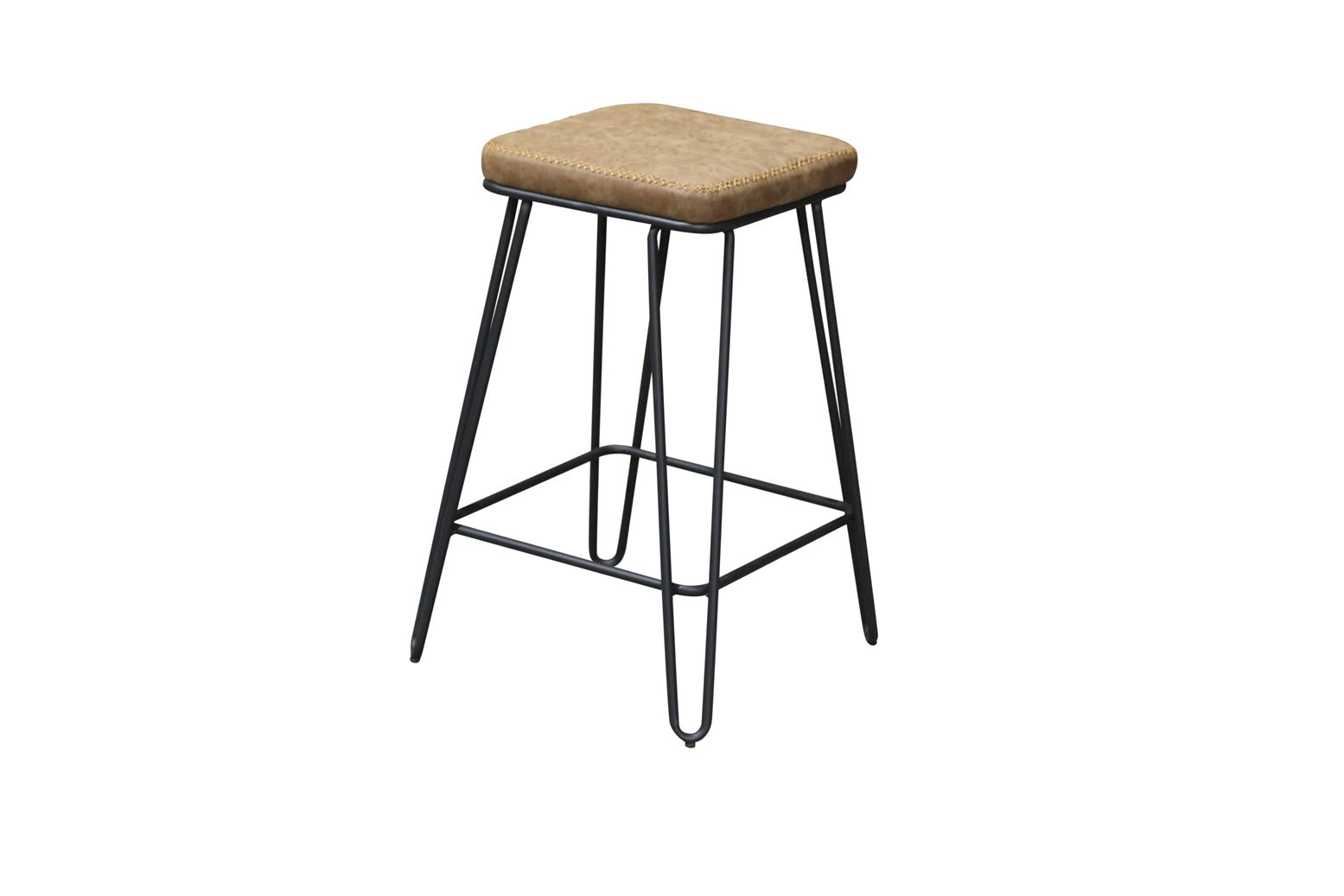 Aloft Stool Faux Leather - Tan