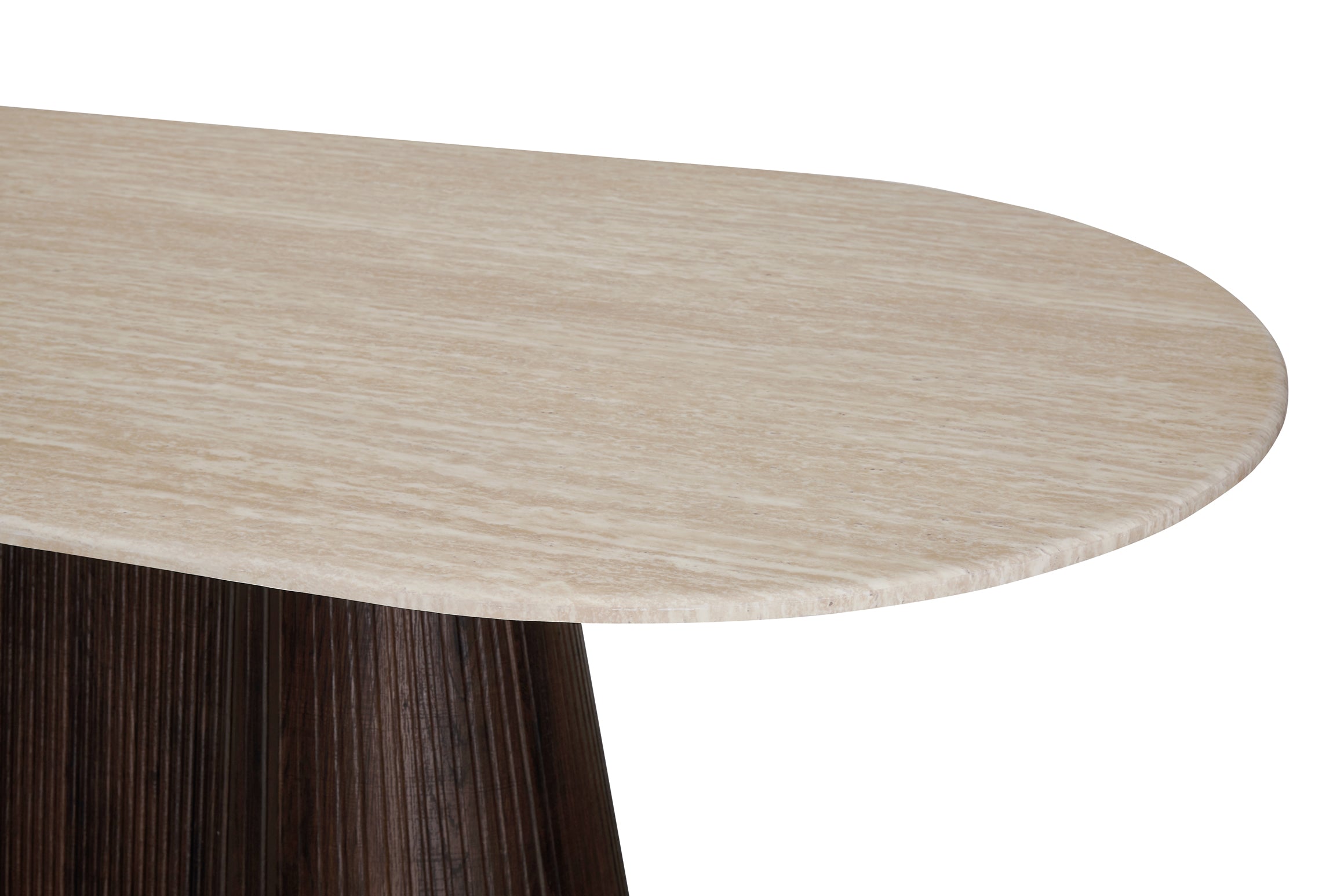 Crete Large Dining Table Travertine