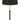 Table ES Black Slanted/Pleated Shade OD 250mm W/Ant Brass & Black Adjustable ROD & Round Base