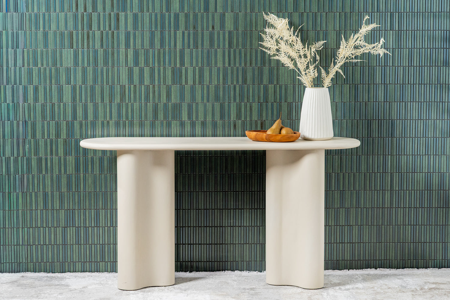 Coastal Console Table - Pebble