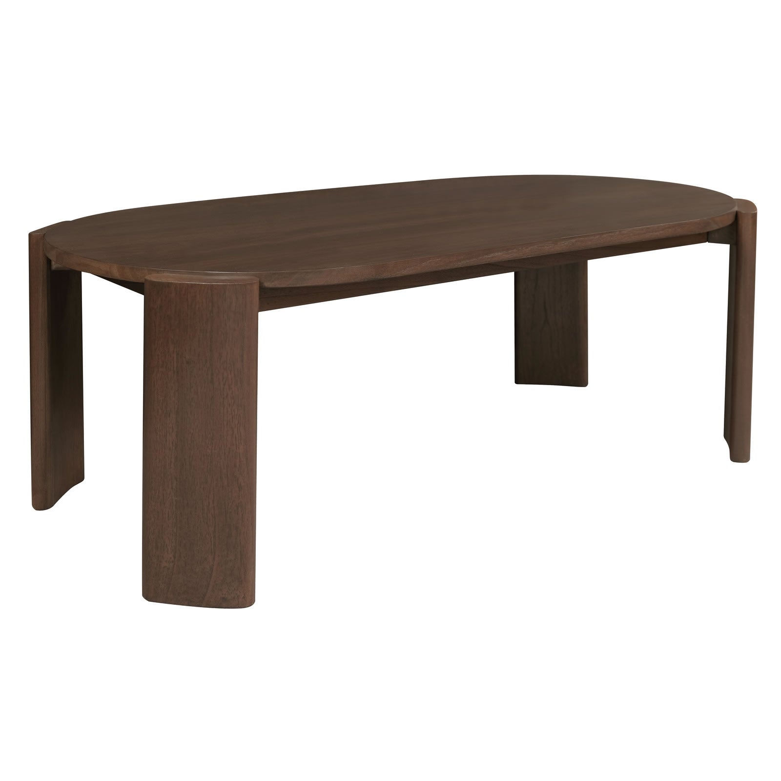 Newport Oval Cofee Table - Walnut