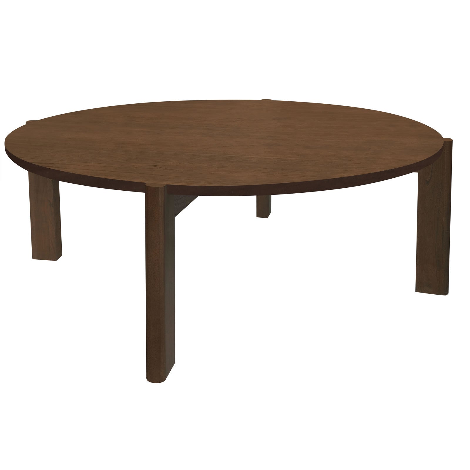 Adelle Round Coffee Table - Walnut