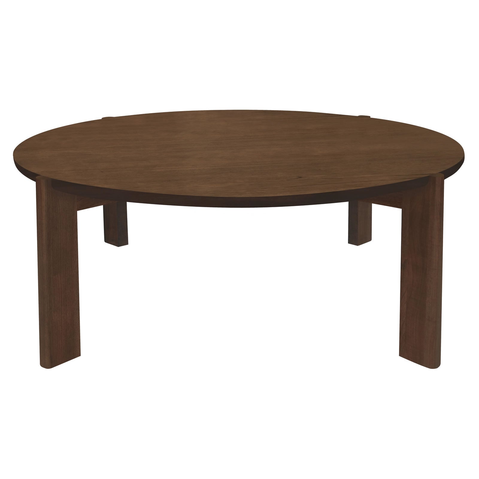 Adelle Round Coffee Table - Walnut