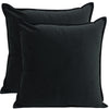 Velvet Cushion 45x45cm - Noir