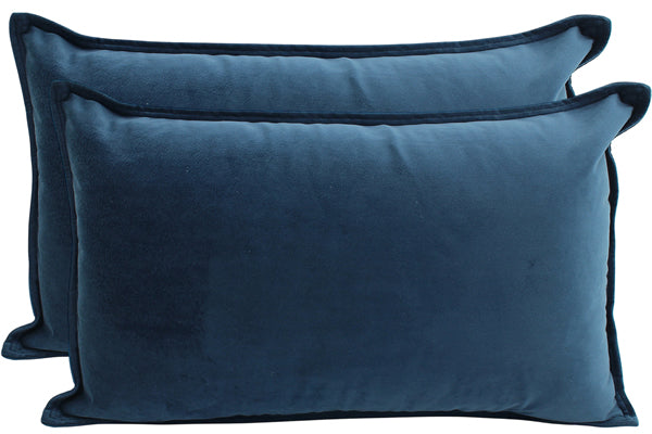 Velvet Cushion 30x50cm - Navy