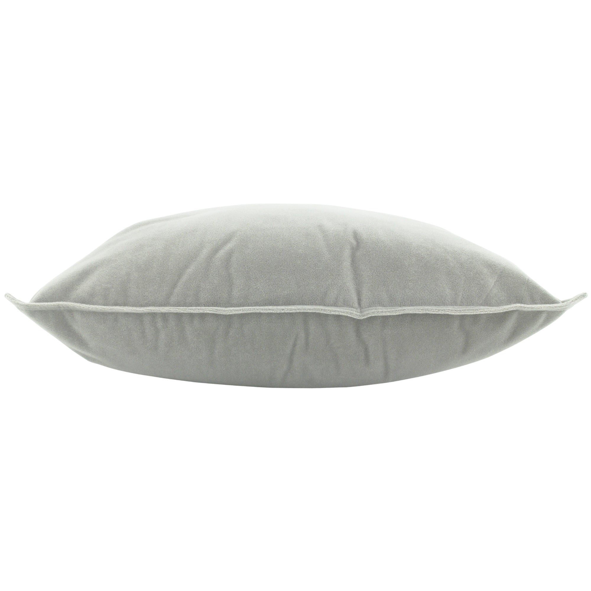 Velvet Cushion Light Grey 55x55cm