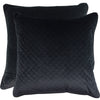 Diamond Velvet Cushion 50x50cm - Noir