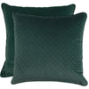 Diamond Velvet Cushion 50x50cm - Emerald