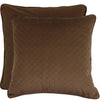 Diamond Velvet Cushion 50x50cm - Mocha