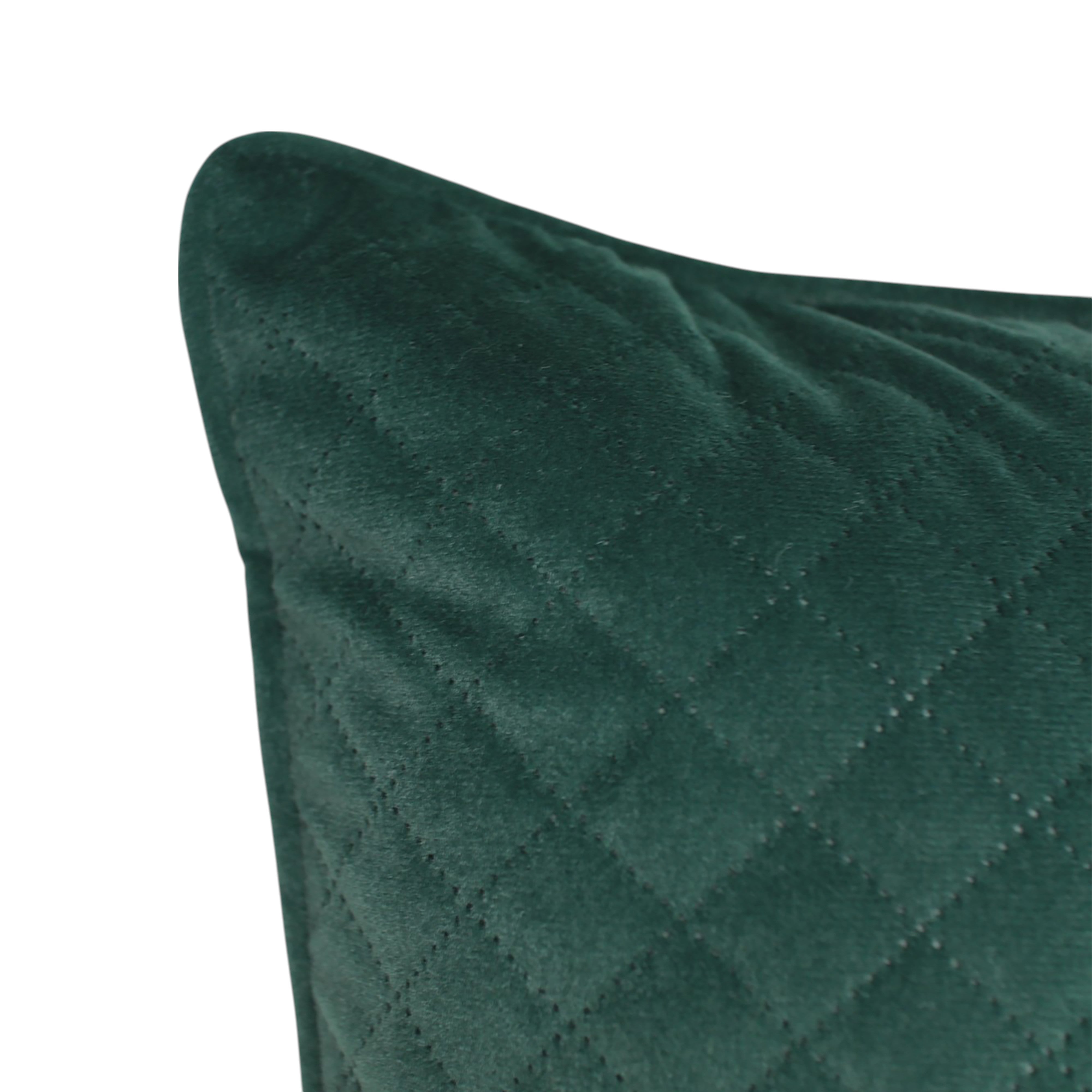 Diamond Velvet Cushion 30x50cm - Emerald