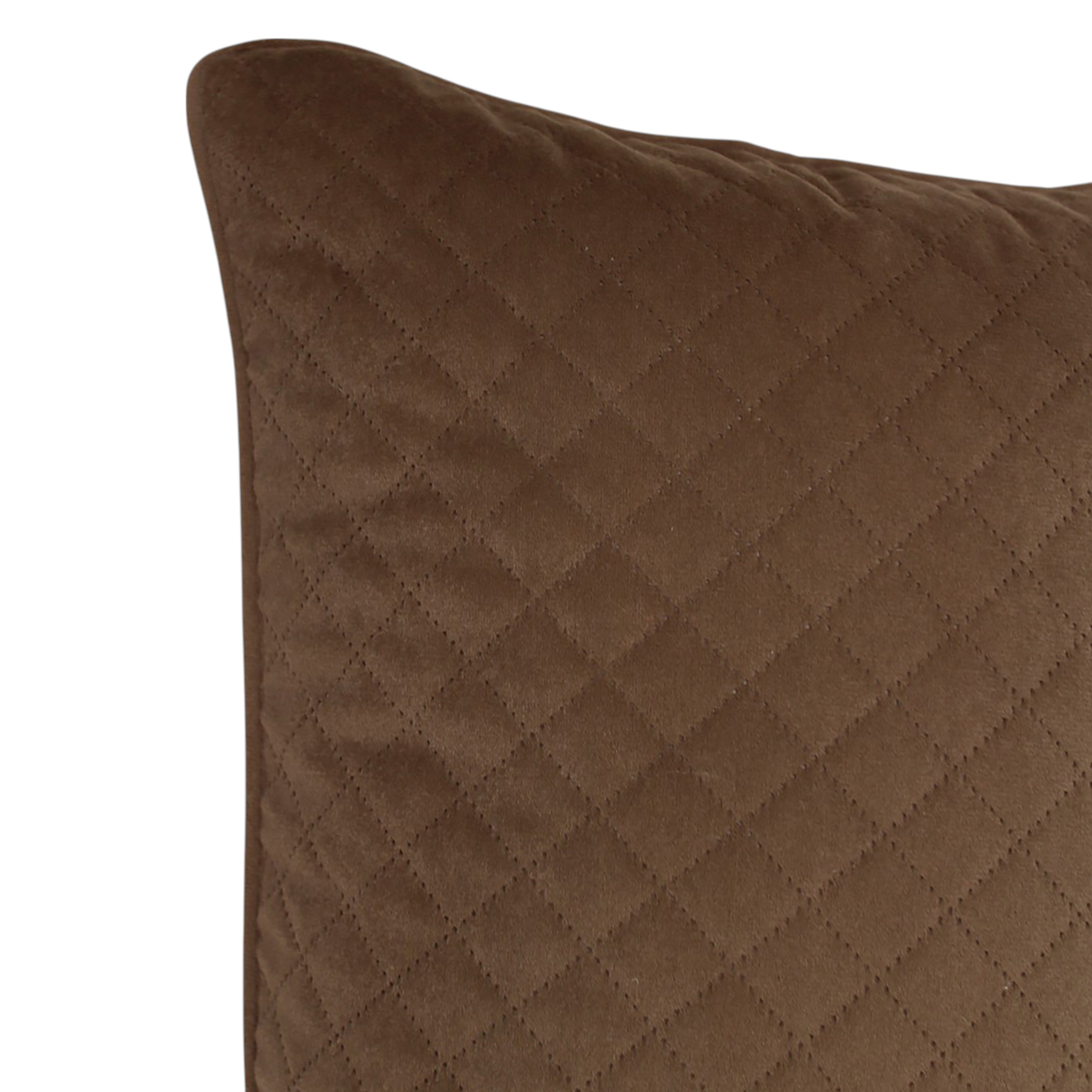 Diamond Velvet Cushion 30x50cm - Mocha