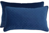 Diamond Velvet Cushion 30x50cm - Navy