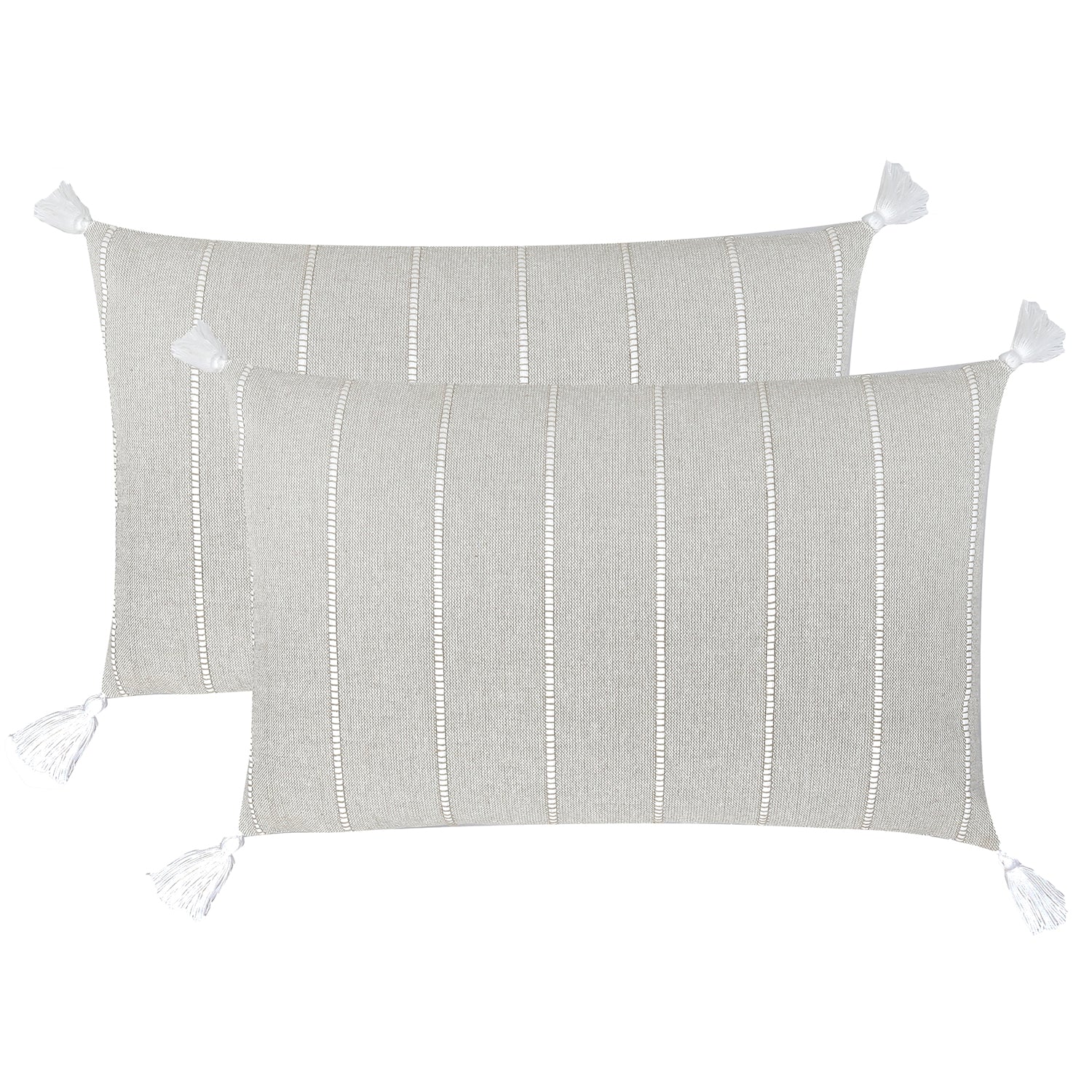 Jessy Cotton Cushion 50x30cm - Taupe