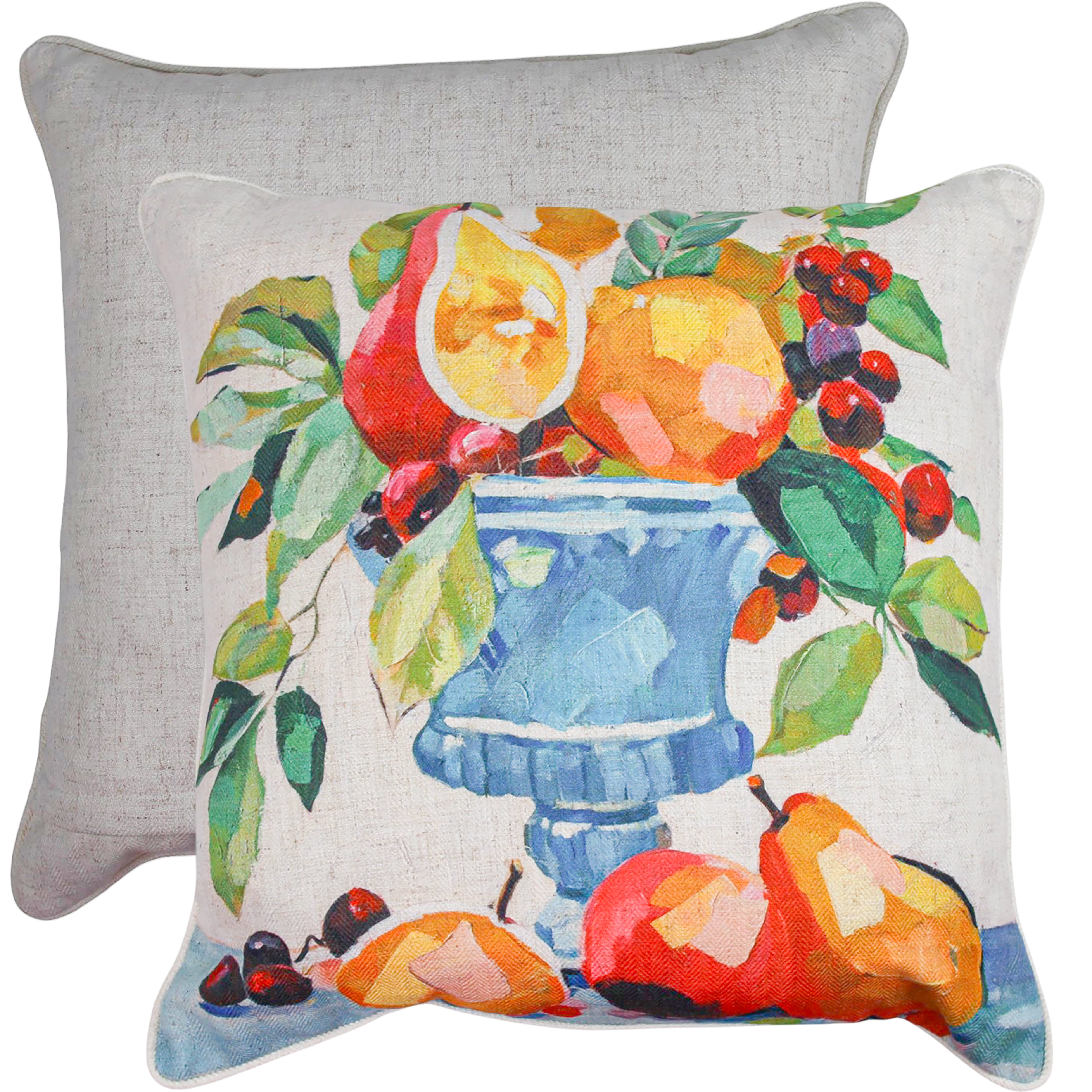 Pear-fectly Set Linen Cushion 50x50cm