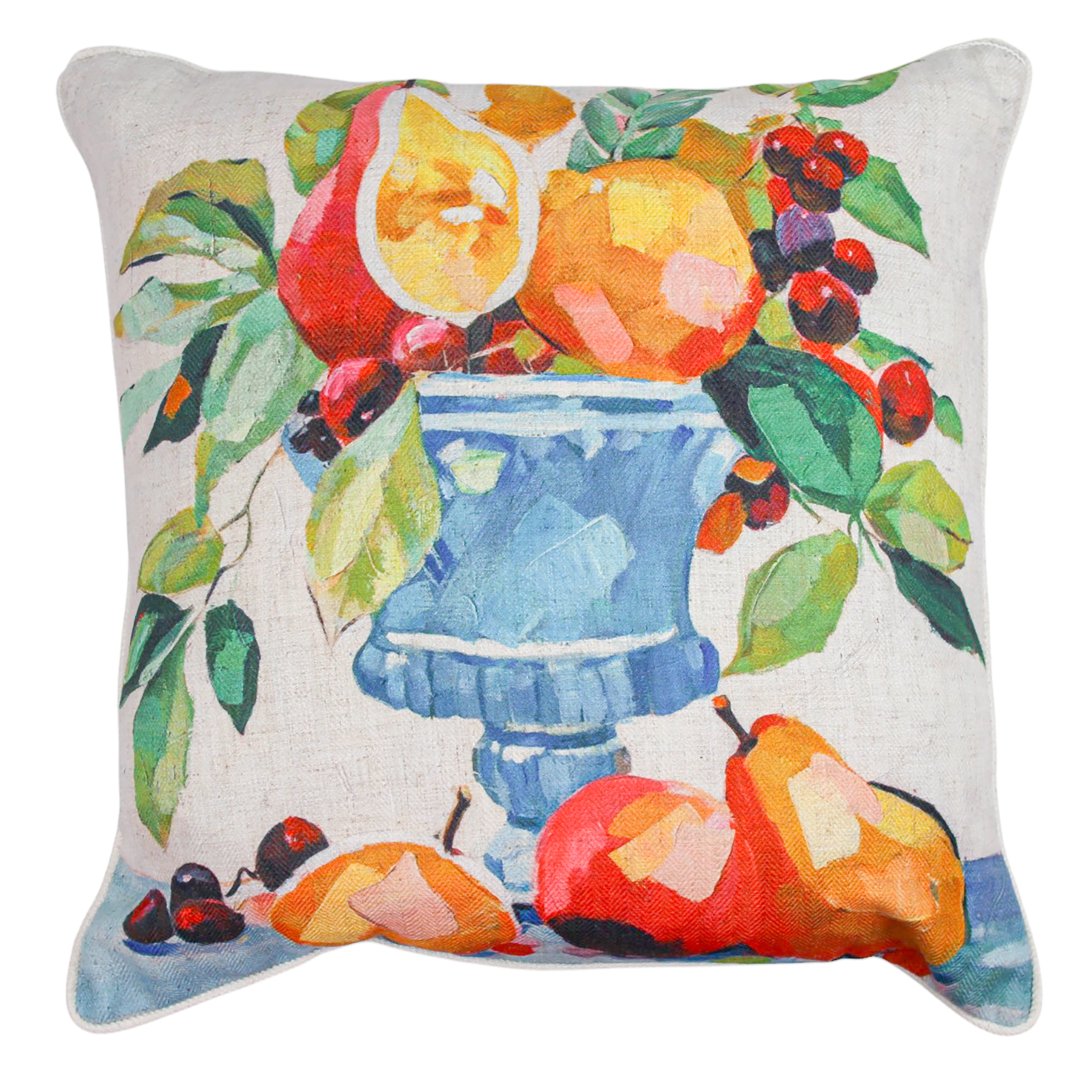 Pear-fectly Set Linen Cushion 50x50cm