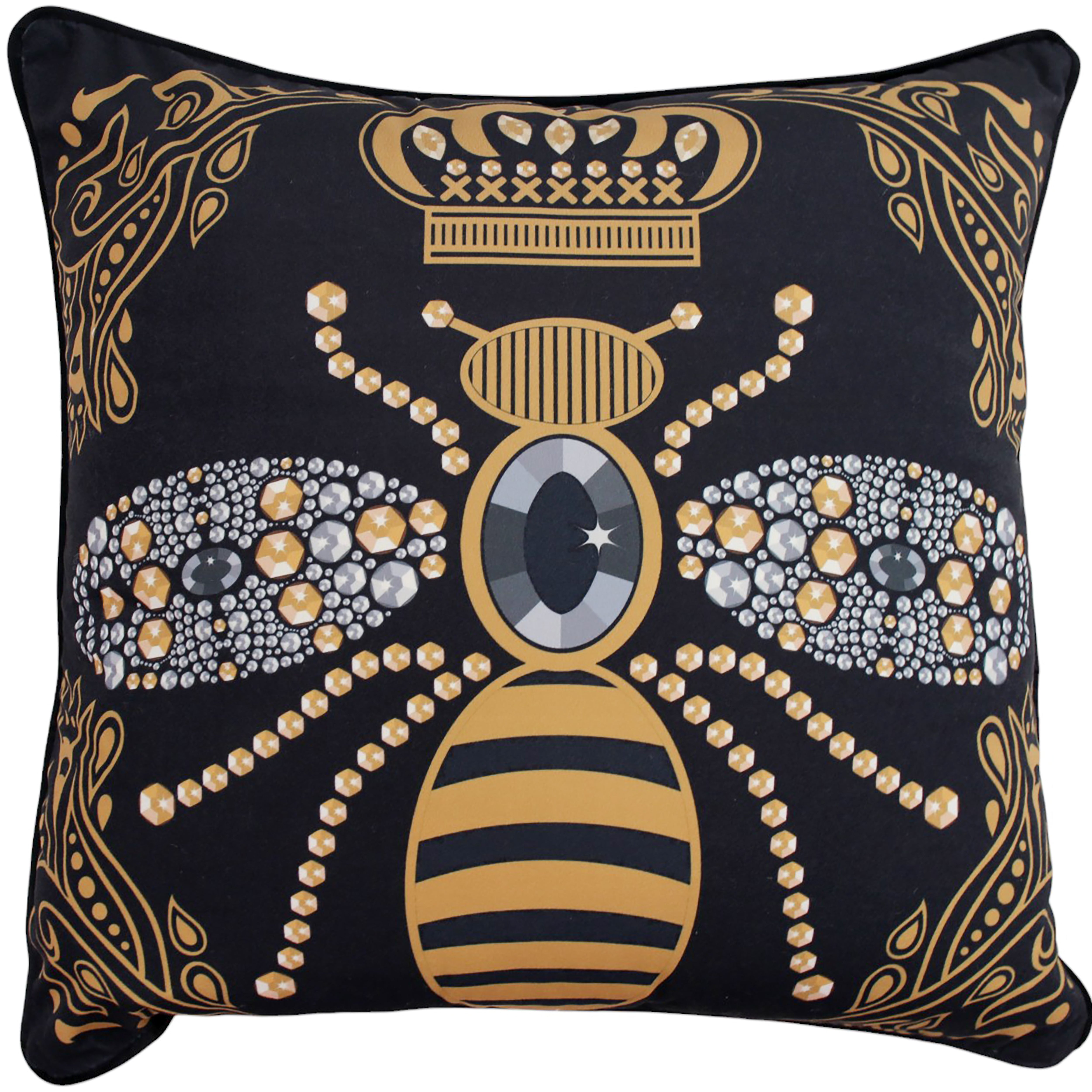 Queen Bee Velvet Cushion 50x50cm
