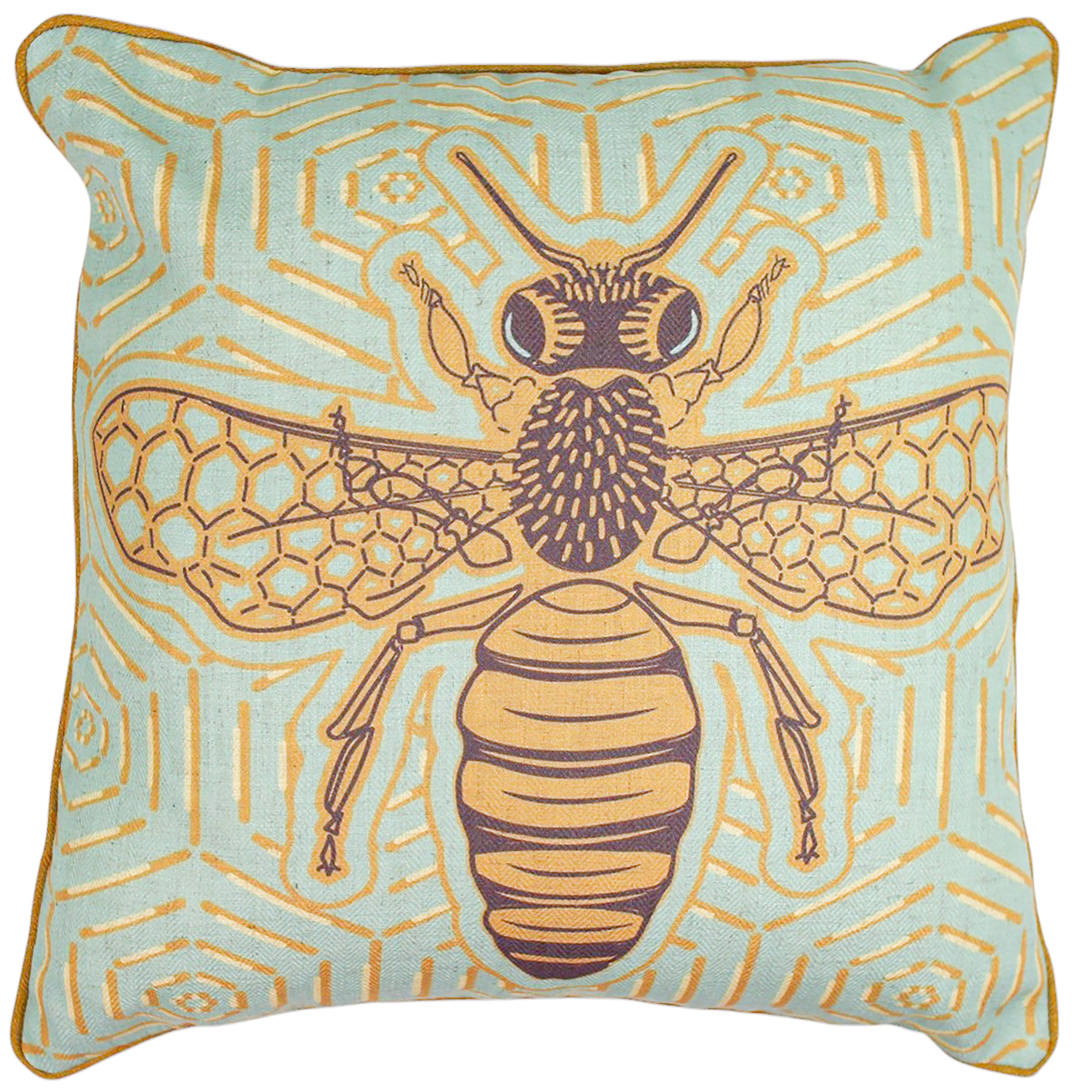 Hive Mind Linen Cushion 50x50cm