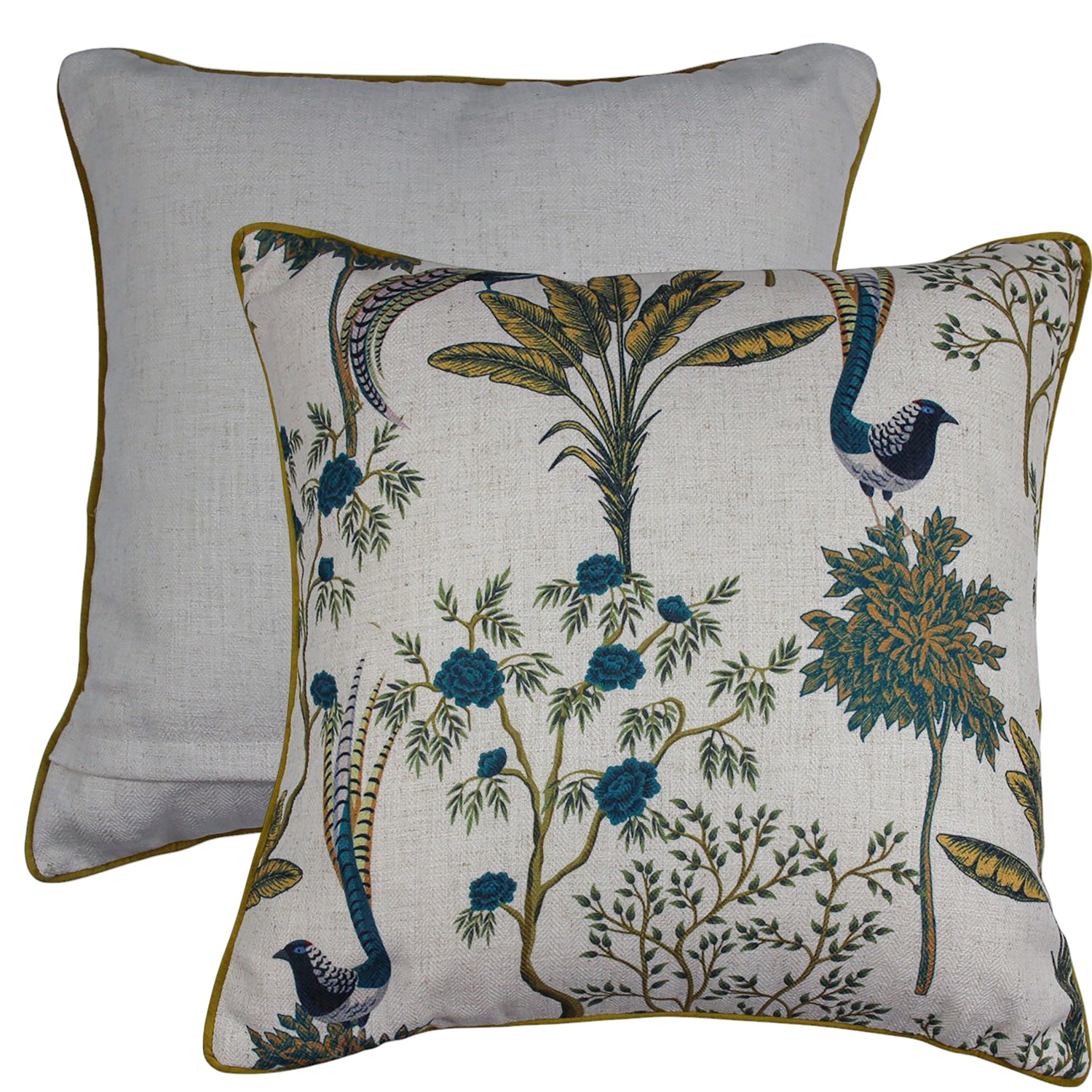 Lyre Lines Linen Cushion 50x50cm