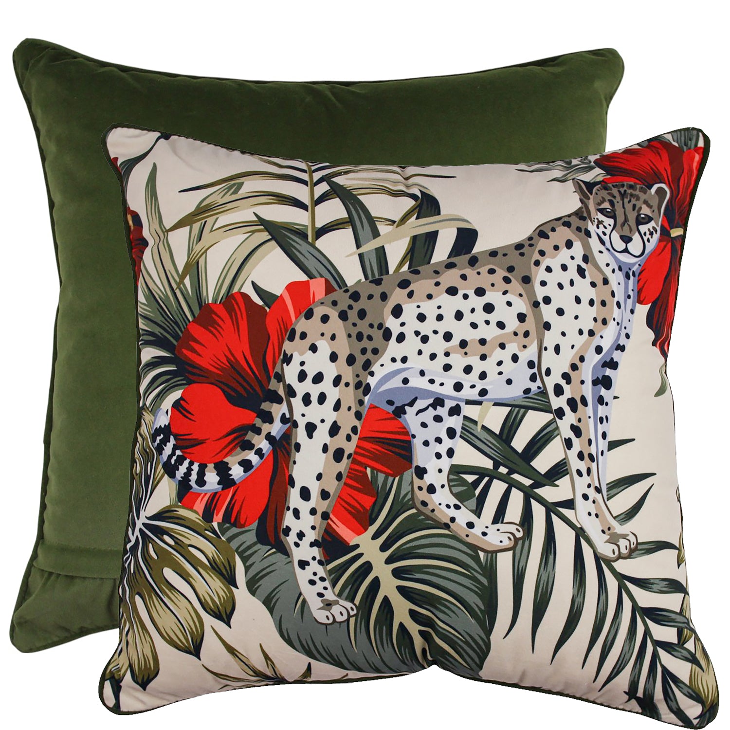 Wild Bloom Velvet Cushion 50x50cm