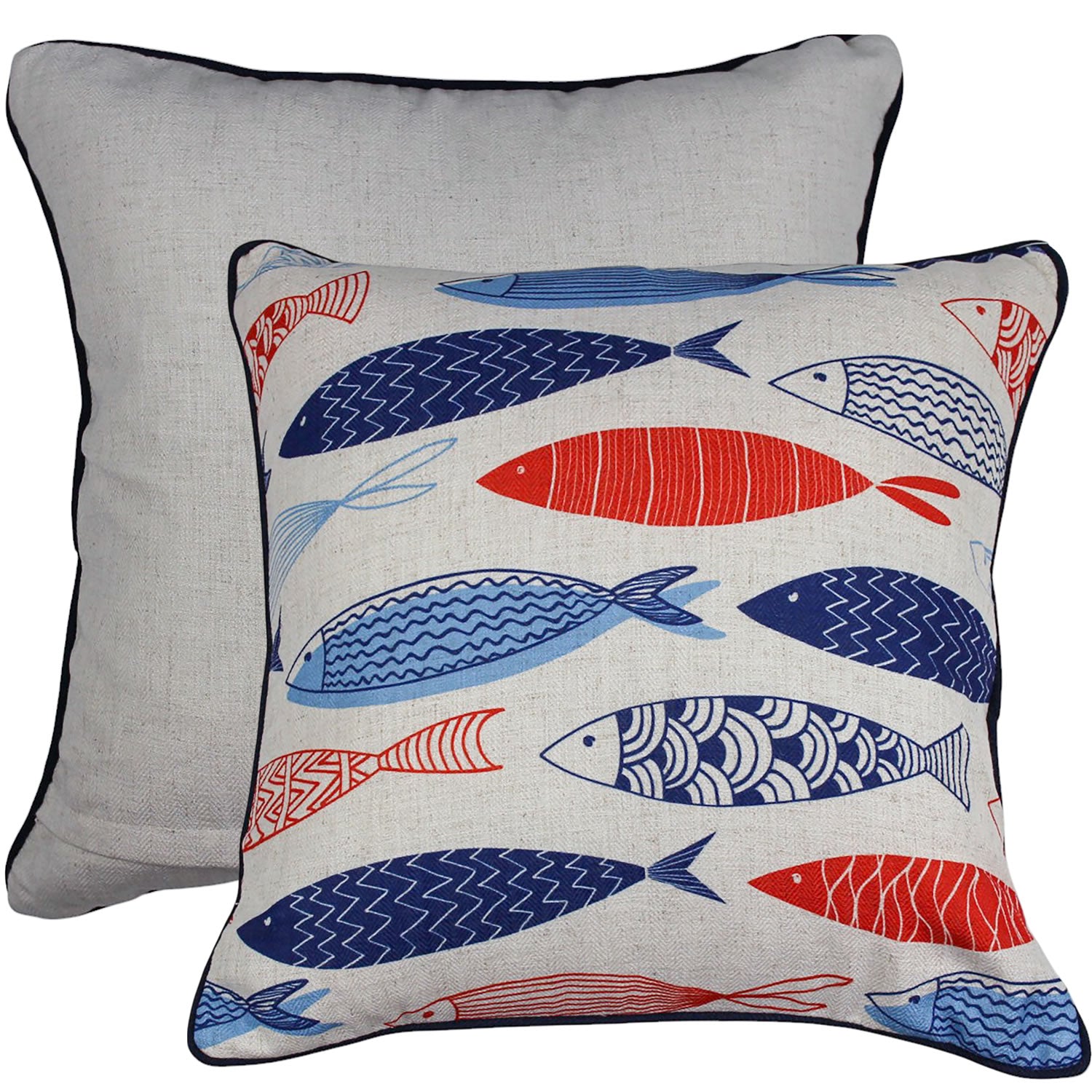 Scale Tale Linen Cushion 50x50cm