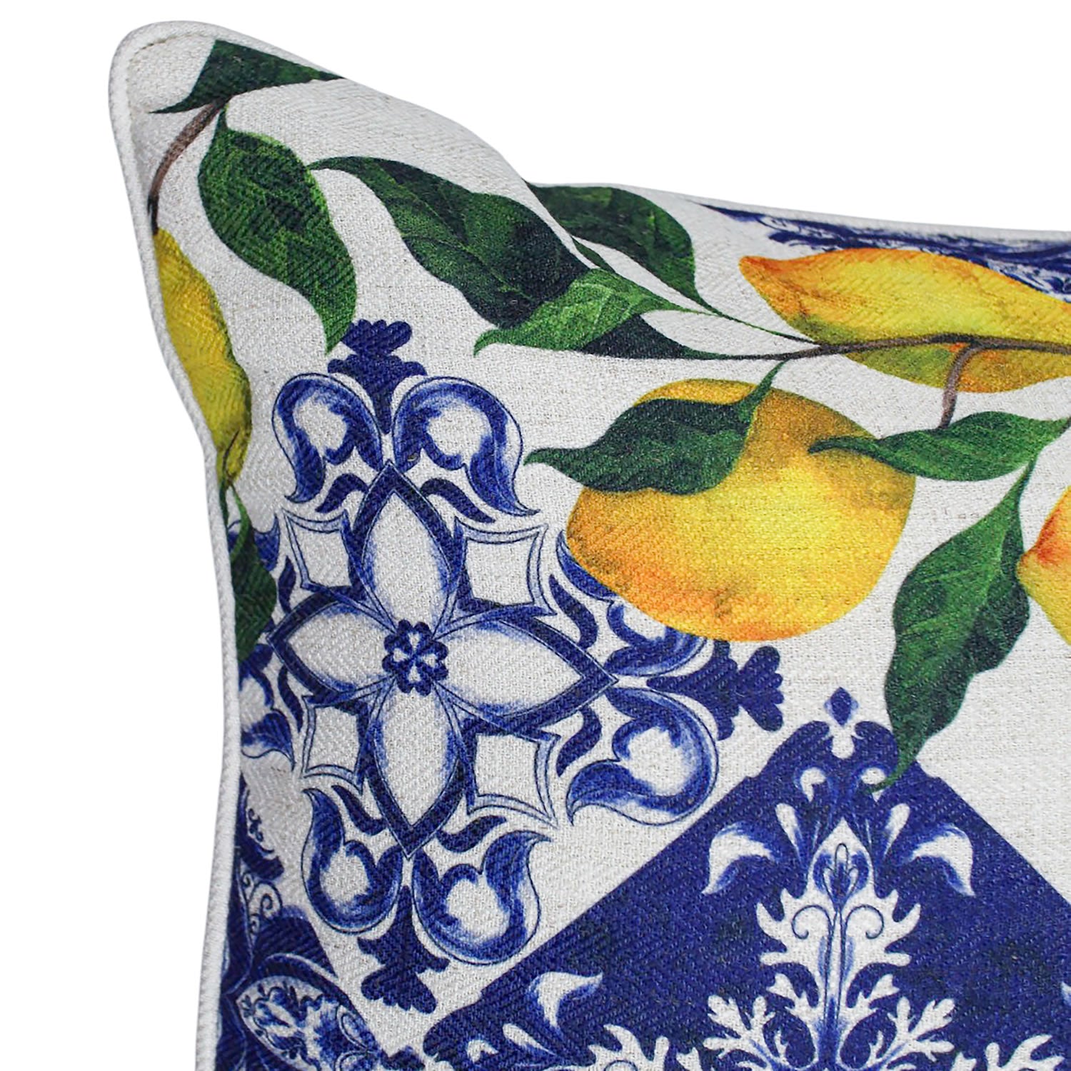 Citrus Chic Linen Cushion 50x50cm