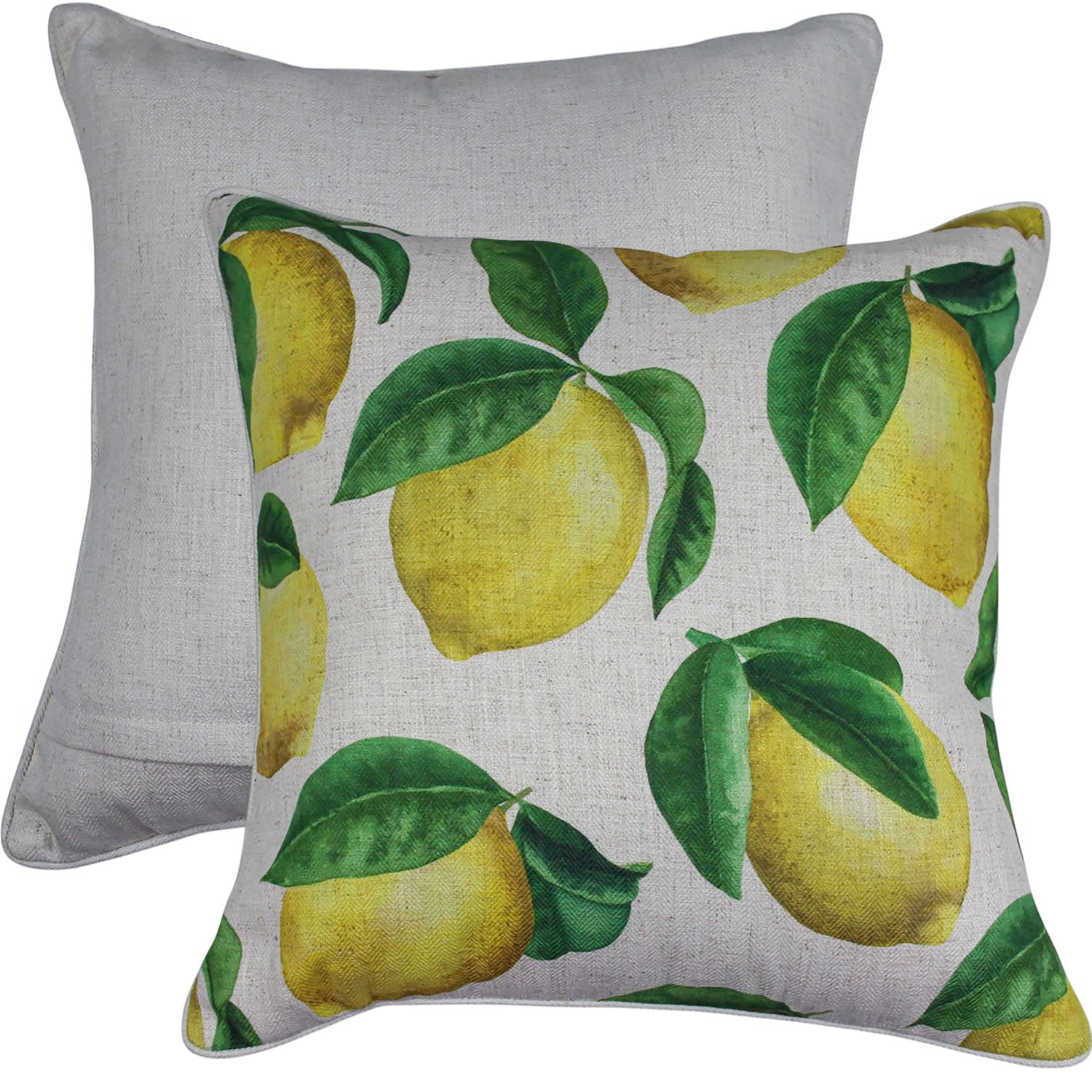 Lemon Squeeze Linen Cushion 50x50cm