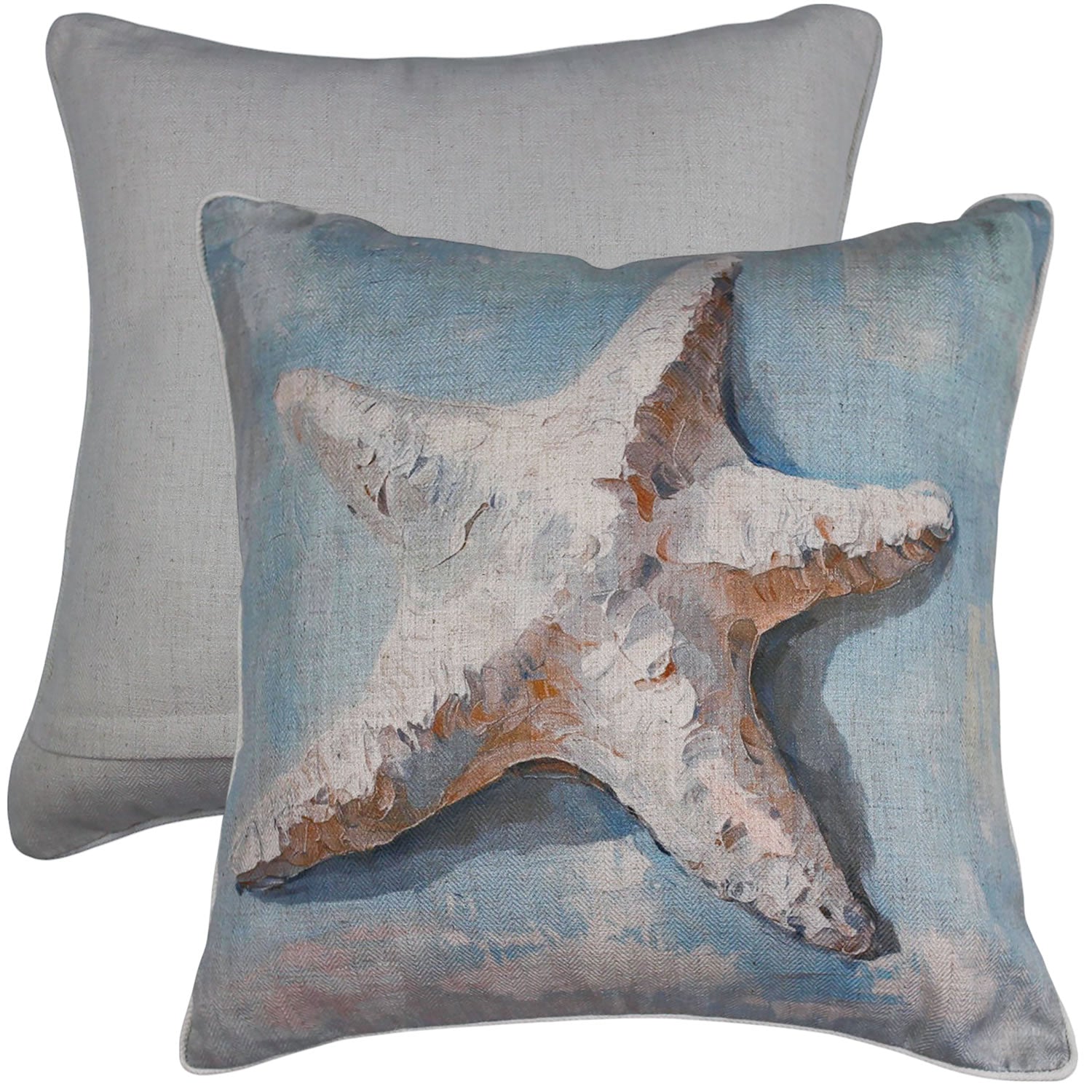 Shore Sparkle Linen Cushion 50x50cm