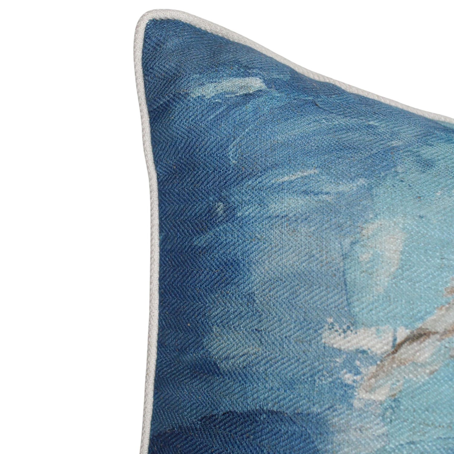 Whale Hello There Linen Cushion 50x50cm