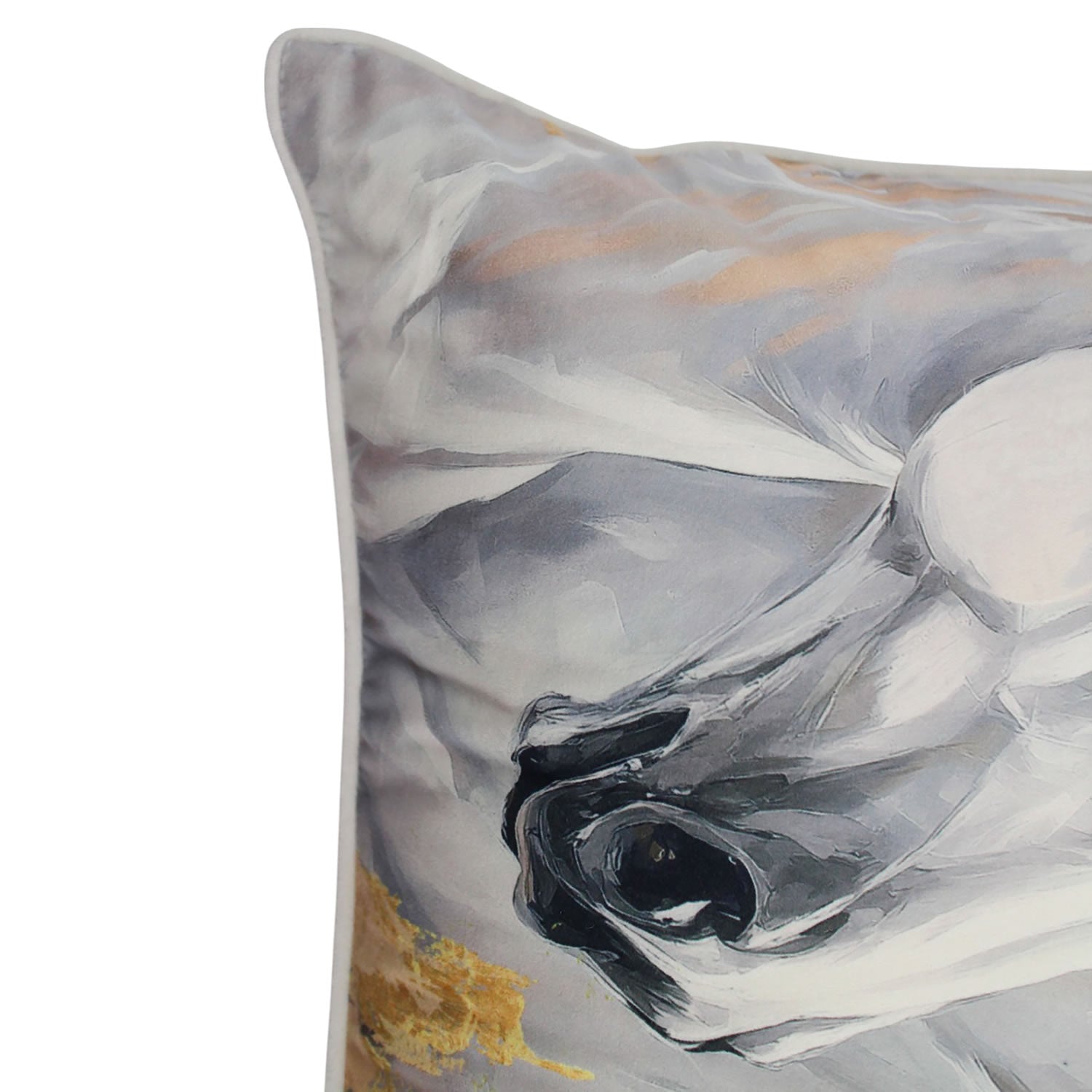 Hold Your Horses Velvet Cushion 50x50cm