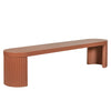Alaric 2m Concrete Bench - Terracotta