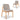 Paul Natural Dining Chair - Grey Seat (Set of 2)
