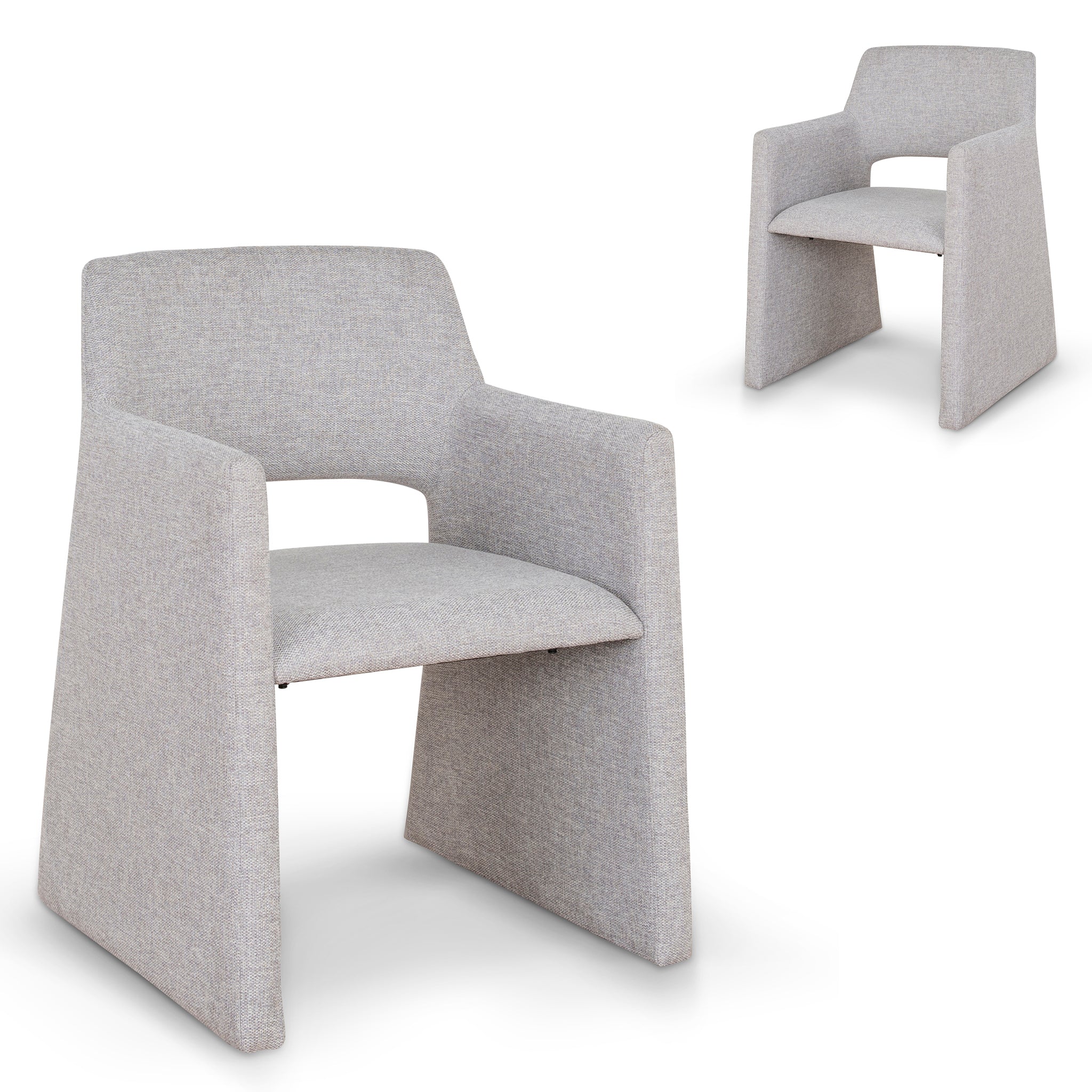 Marko Fabric Dining Chair - Spec Cloud Grey (Set of 2)