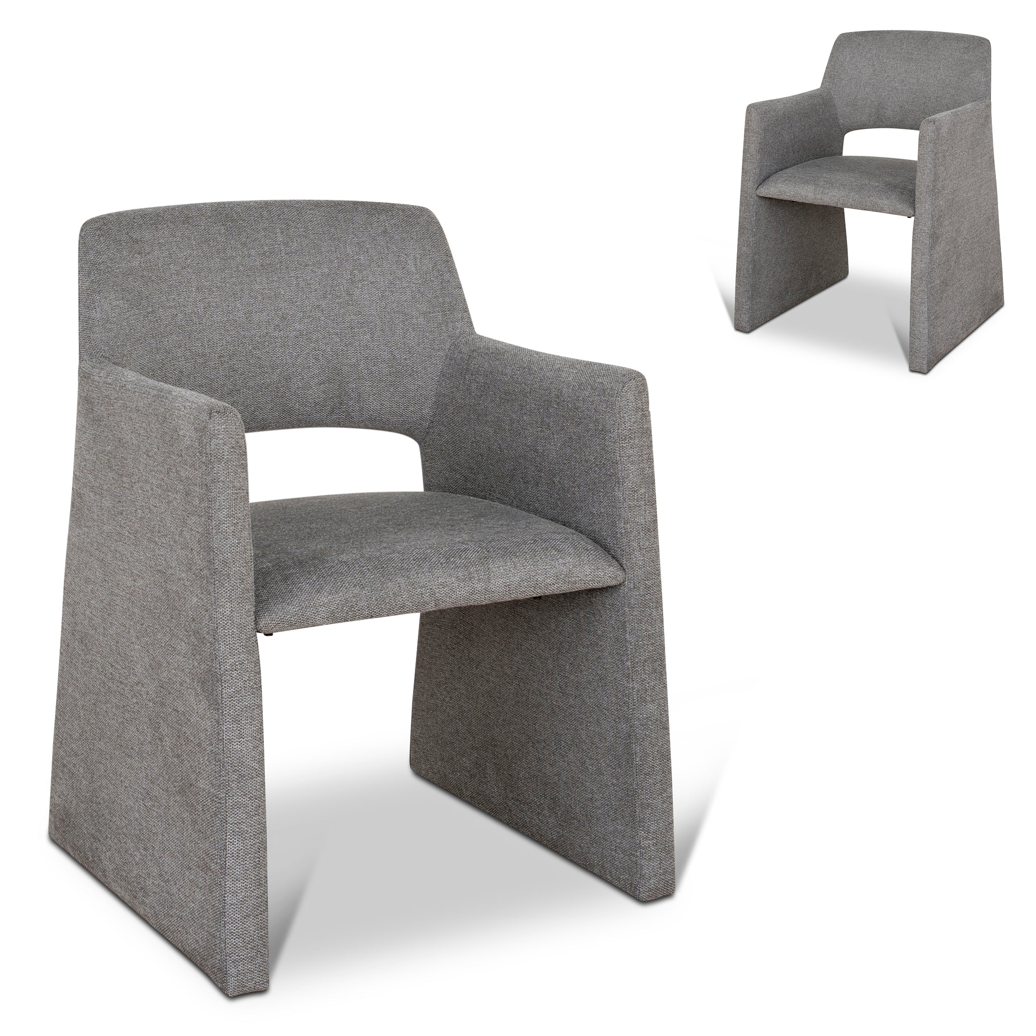 Marko Fabric Dining Chair - Spec Grey (Set of 2)