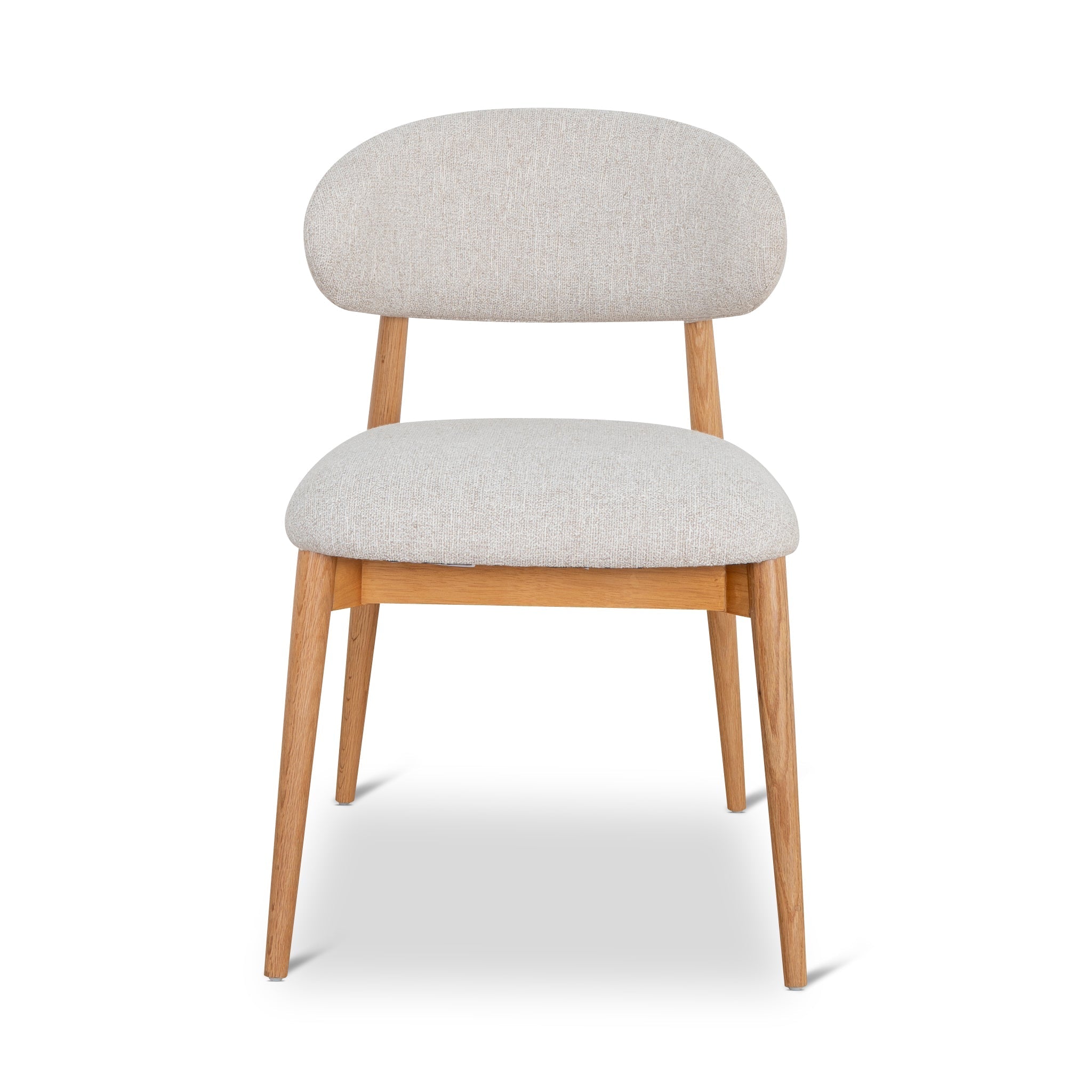 Heizer Oak Dining Chair - Coastal Beige