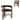 Miles Brown ELM Dining Chair - Black (Set of 2)