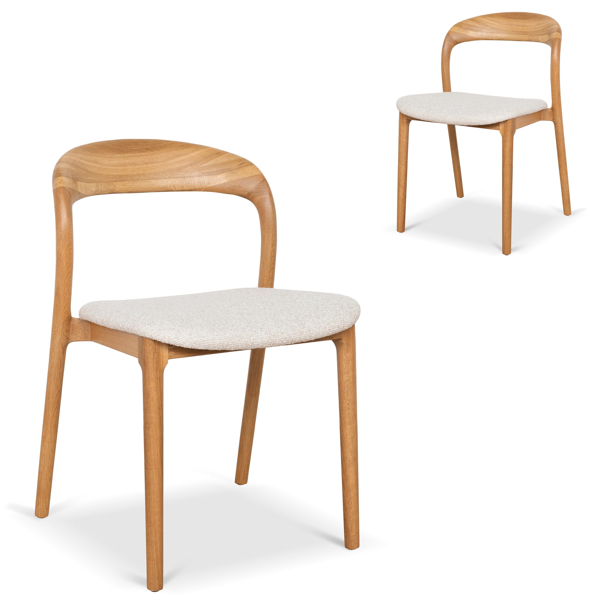 Caspar Natural Dining Chair - Beige (Set of 2)