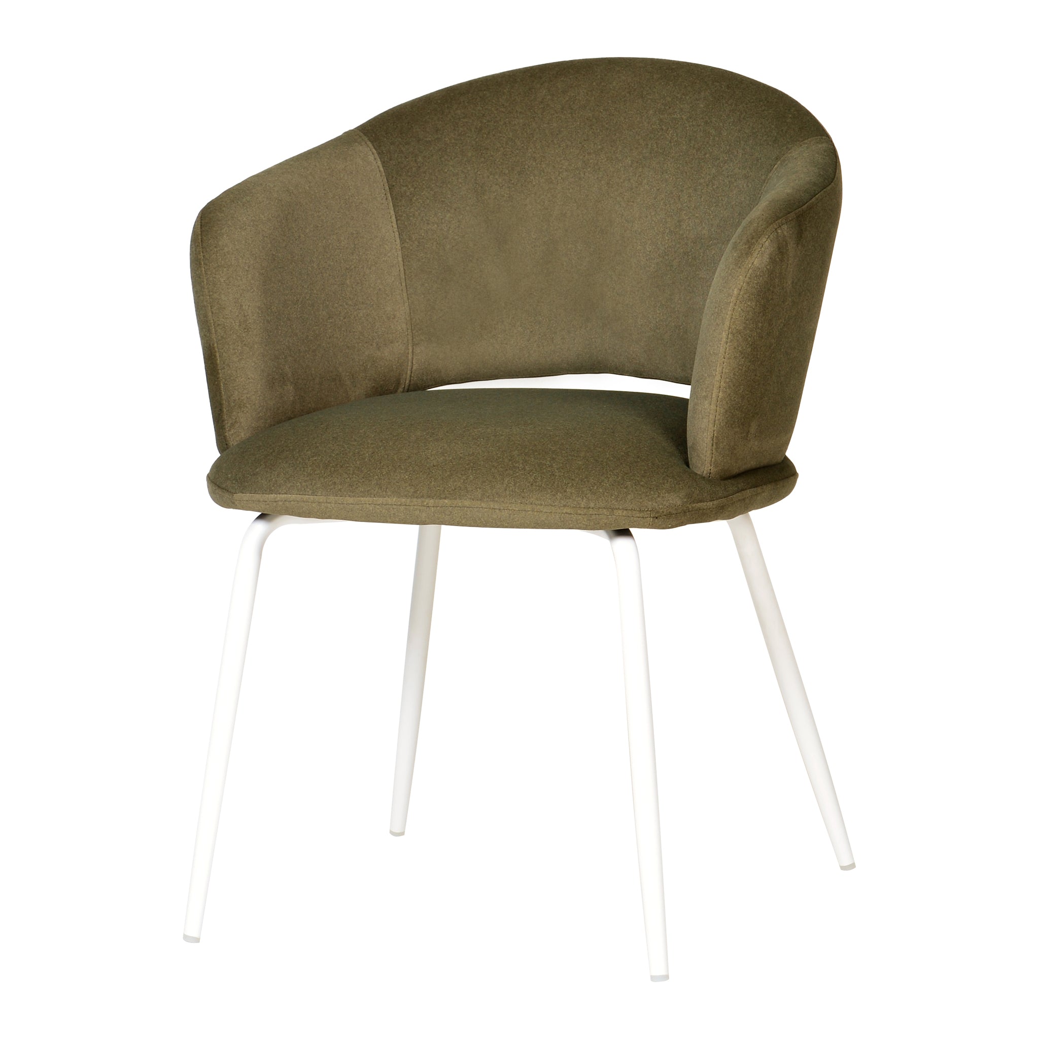 Merrill White Dining Chair - Olive Green (Set of 2)