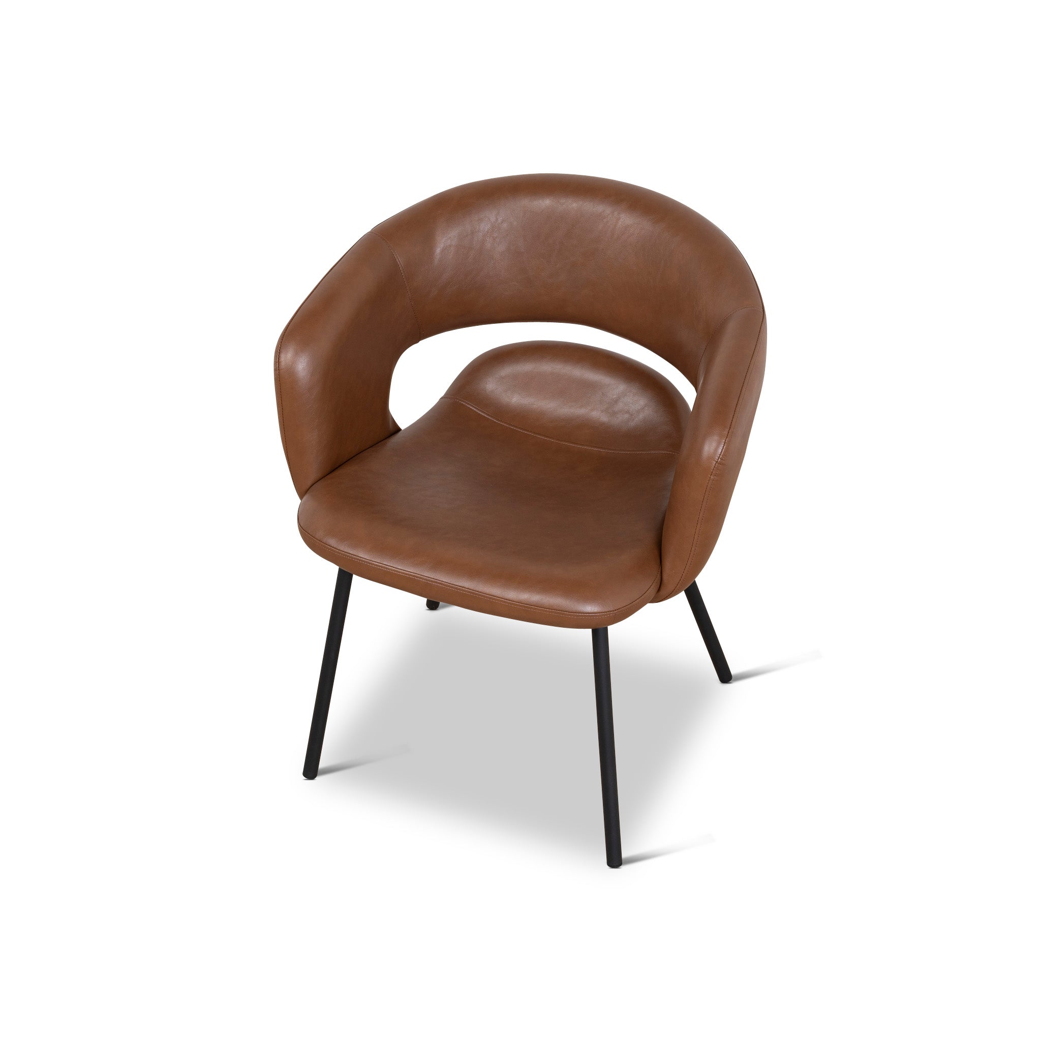 Dalca Black Dining Chair - Antique Brown (Set of 2)